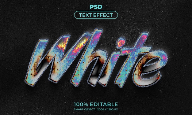 3d editable text and logo effect style mockup with dark abstract background