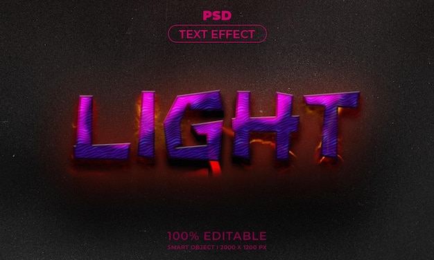 3d editable text and logo effect style mockup with dark abstract background