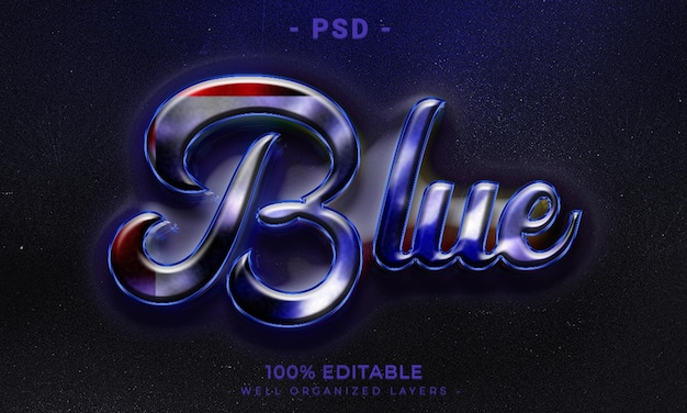 3d editable text and logo effect style mockup with dark abstract background