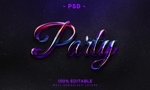 3d editable text and logo effect style mockup with dark abstract background