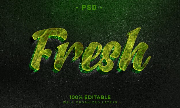 3d editable text and logo effect style mockup with dark abstract background