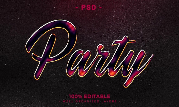 3d editable text and logo effect style mockup with dark abstract background