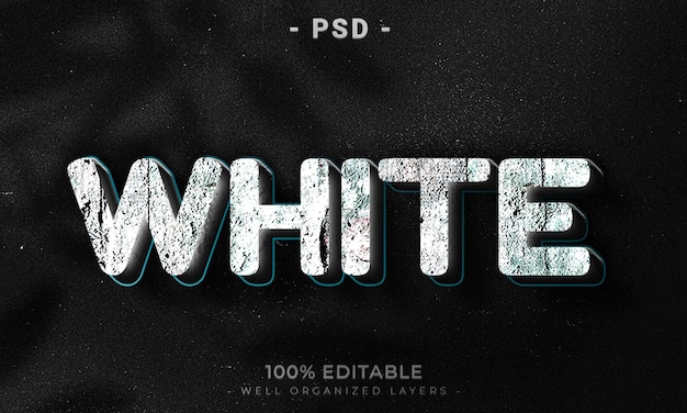 3d editable text effect style with background