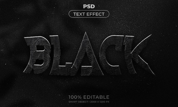 3d editable text effect style with background