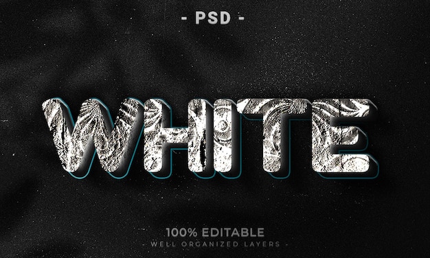 3d editable text effect style with background