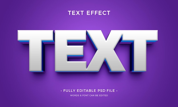 3d editable text effect