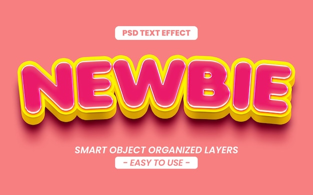 3d editável novato efeito de texto título estilo gráfico