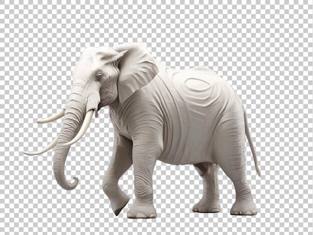 PSD 3d éléphant blanc png