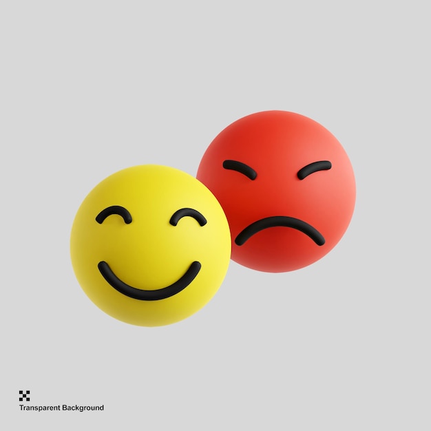 3D-Emotionen-Illustration