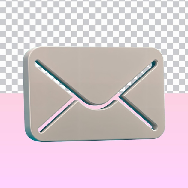 3D-Envelope-Symbol isoliert