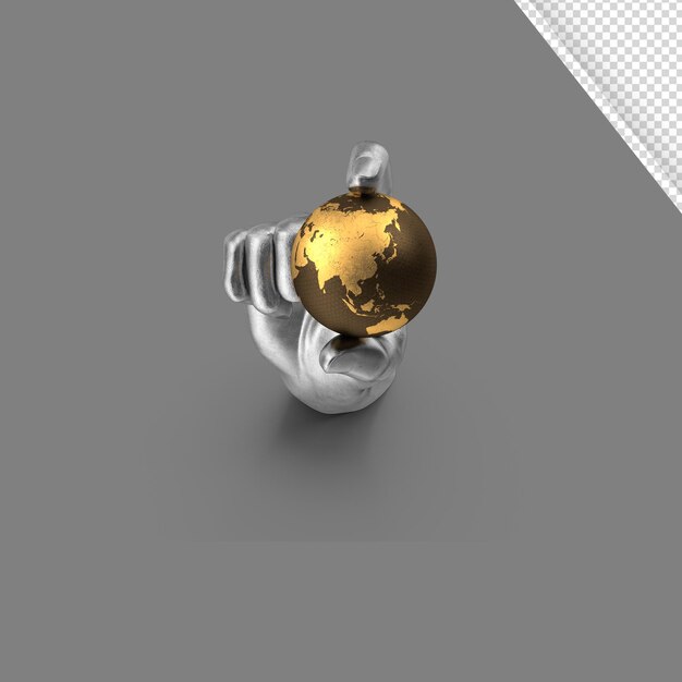 3d environment object with transparent background