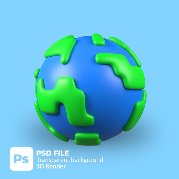 PSD 3d-erdsymbol