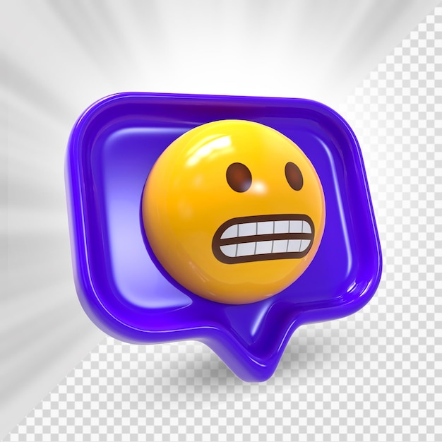 3d facebook emoji haciendo muecas