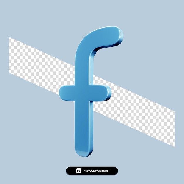 PSD 3d-facebook-logo-modell
