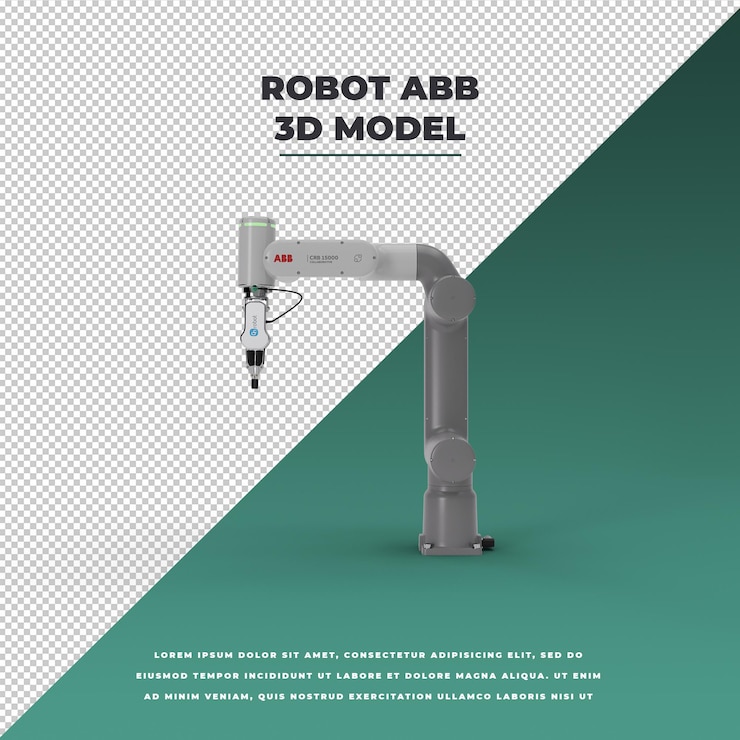 PSD 3d factory robot arm model