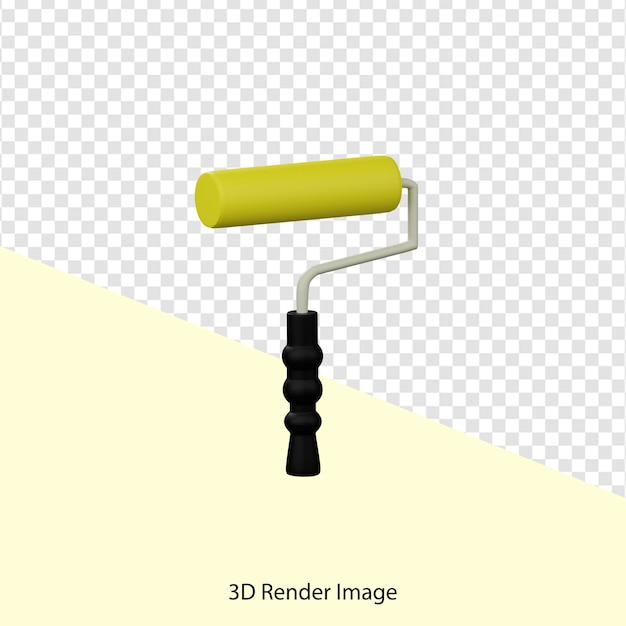 PSD 3d farbroller-rendering