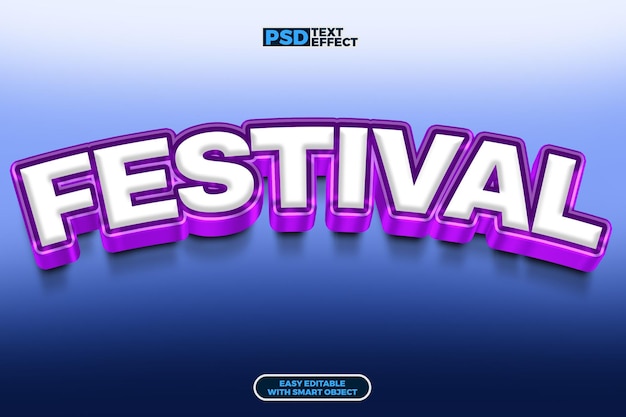 3D-Festival-Text-Effekt