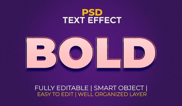 PSD 3d-fetttext-effekt