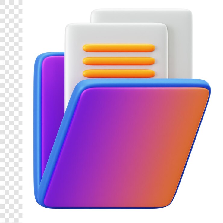 PSD 3d file folder
