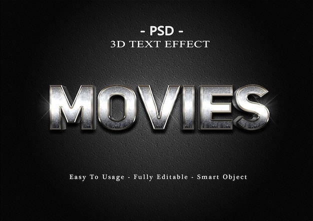 3D-Filme Texteffekt