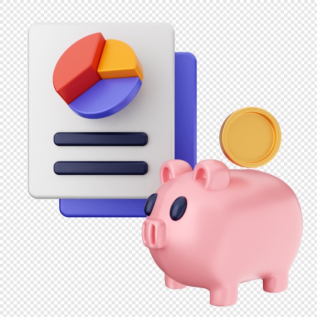 3d finance affaires cochonne d'argent investissement