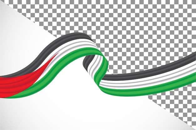 PSD 3d fita da bandeira da palestina29