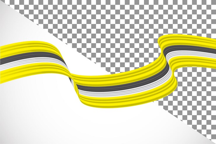 PSD 3d fita da bandeira de brunei darussalam40