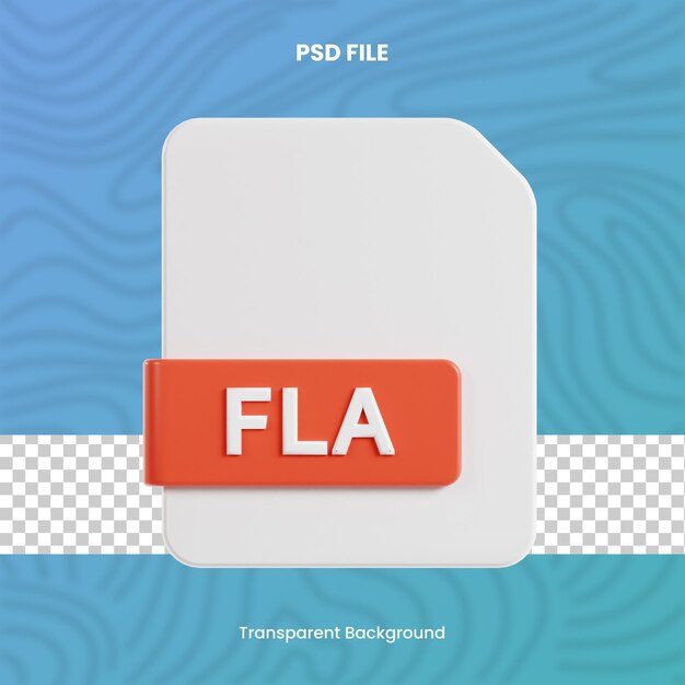 3D-FLA-Dateidateiformat 3D-Renderset transparenter Hintergrund