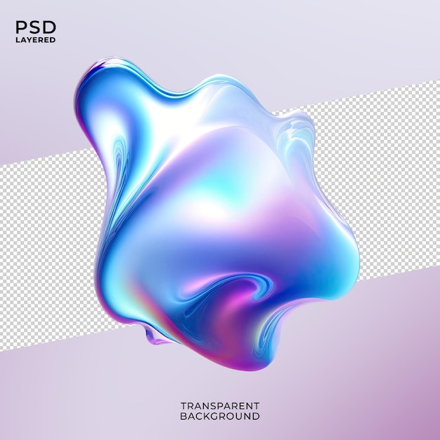 PSD 3d-flüssige holographische abstrakte form