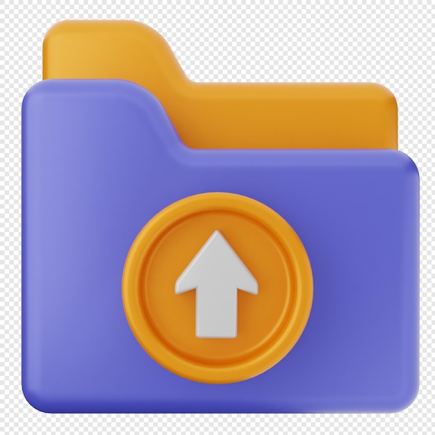3d folder file icon