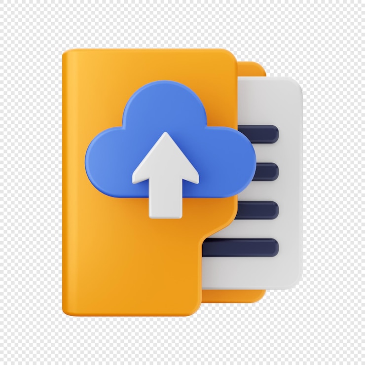PSD 3d folder icon illustration