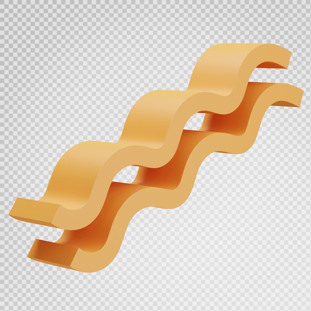3d formas geométricas volando