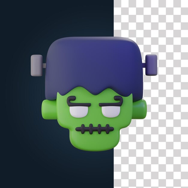 PSD 3d-frankenstein-illustration