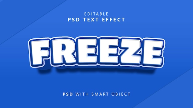 3d freeze text effect