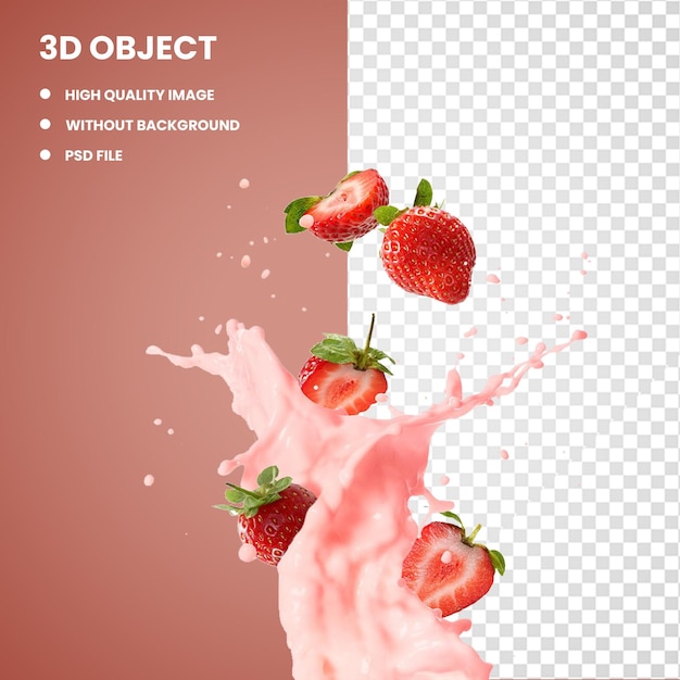 3d Fruchtsaft und Fruchtsaft und Splash