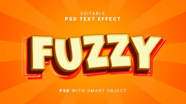 3D-Fuzzy-Texteffekt