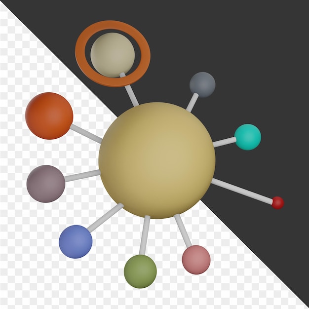 3D-Galaxienillustrationen
