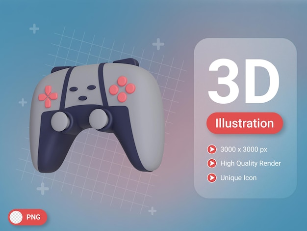 3D-Gamecontroller-Symbol