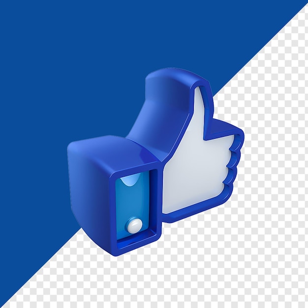 3D à gauche isométrique FACEBOOK comme