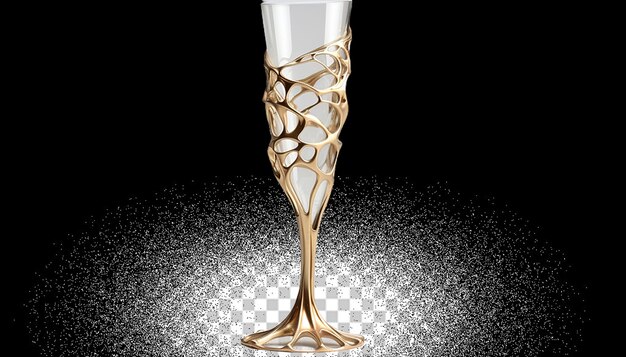 PSD 3d-gedrucktes champagnerglas