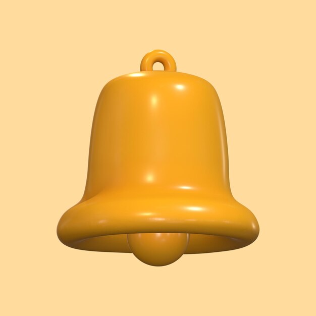 3D gelbe Glocke