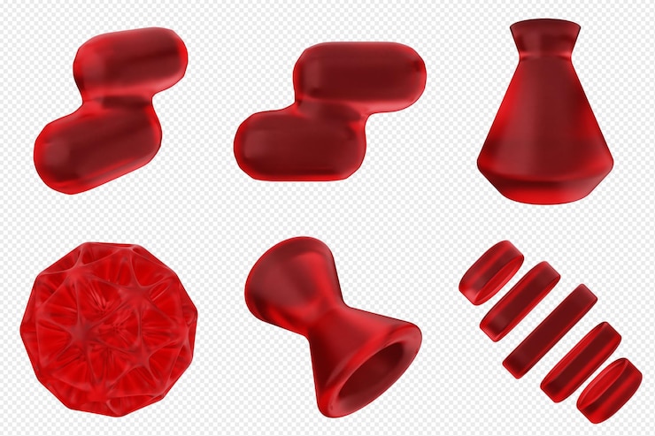 PSD 3d geometric abstract icon set bundle