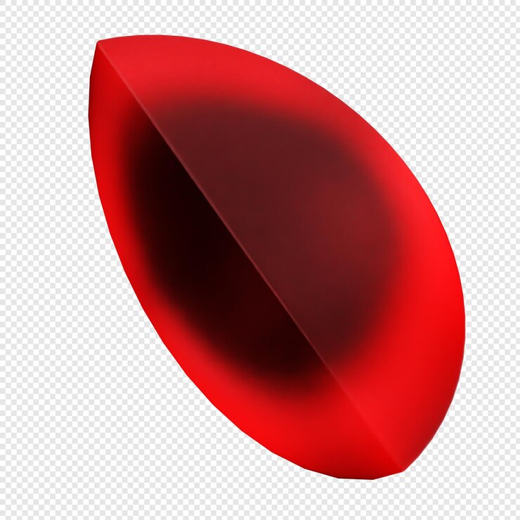 PSD 3d geometric glass red color
