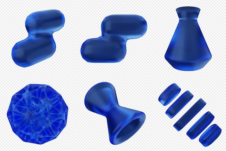 PSD 3d-geometrische abstrakte ikonensatzbündel