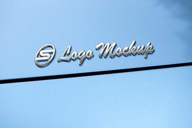 3d-geprägtes auto-logo-modell