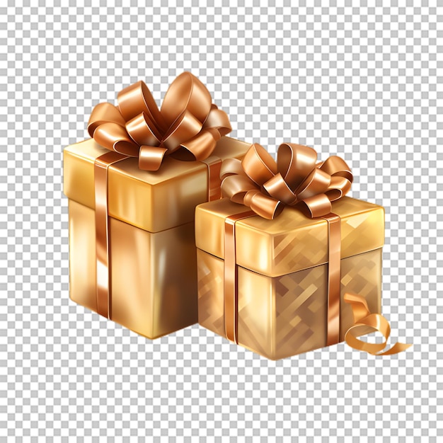 PSD 3d-geschenkbox-rendering isoliert auf transparentem hintergrund