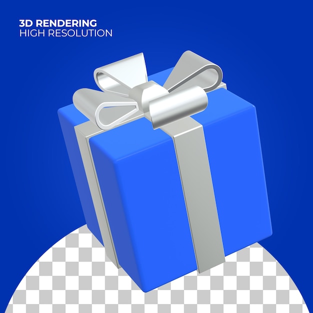 3D-Geschenkbox-Symbol Premium Psd