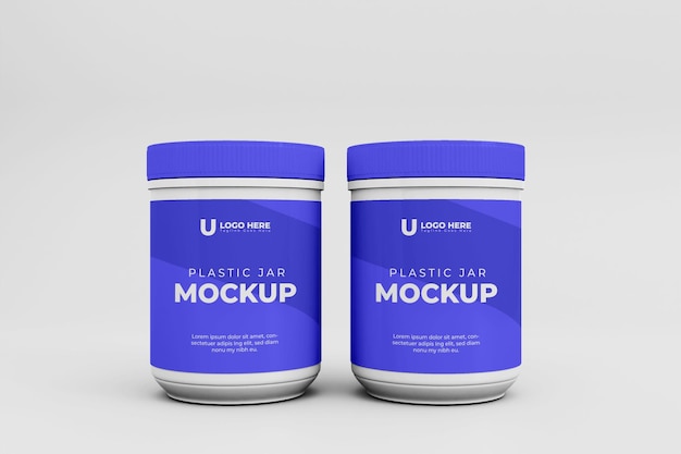 3D-Glasglas-Mockup