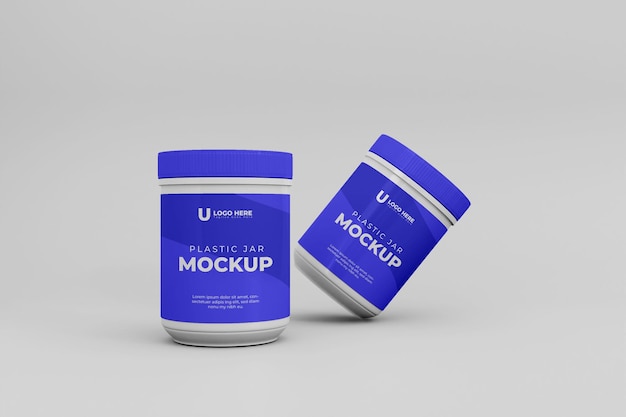 3D-Glasglas-Mockup