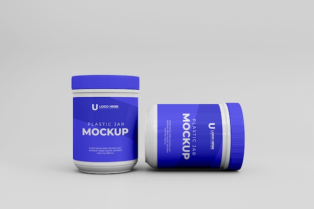 3D-Glasglas-Mockup